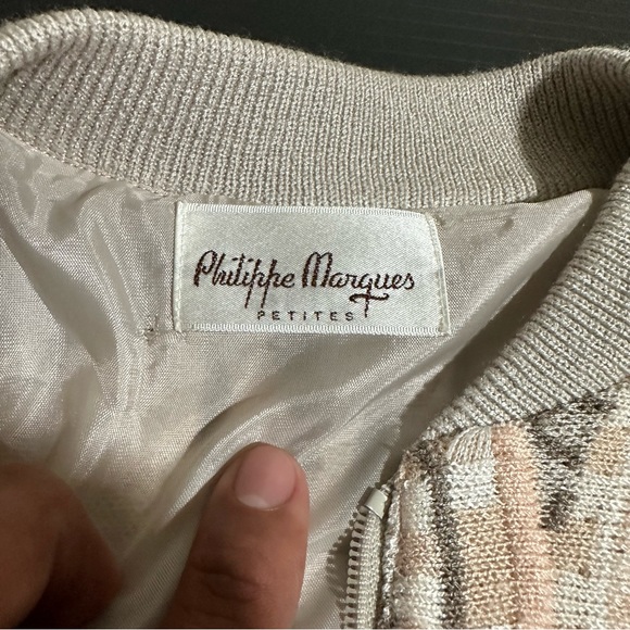 Women’s Vintage 90s Cooji Style 3D Knit Sweater Orange Cream Biggie Cosby MEDIUM - Picture 2 of 11